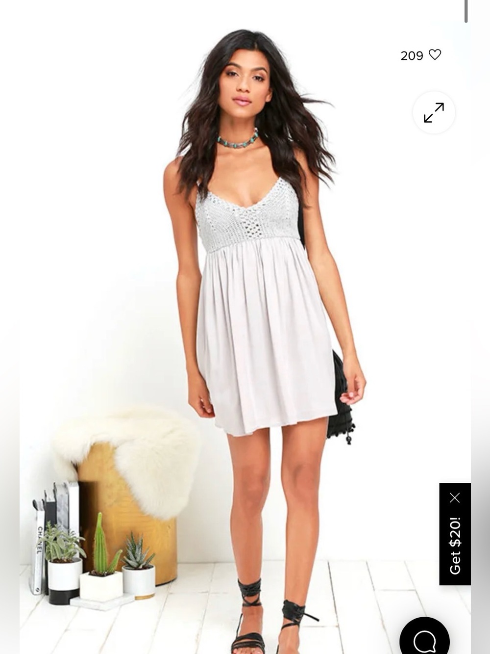 NWOT Lulu’s babydoll dress